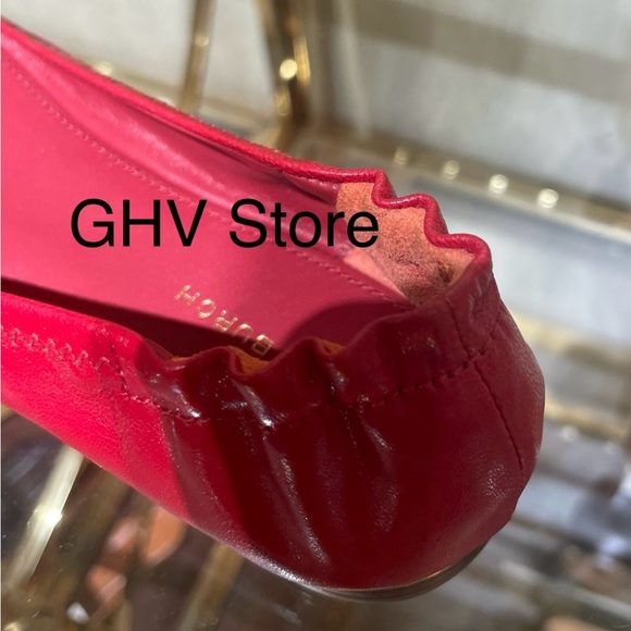 Tory Burch Multi Logo Nappa Leather Flat Ballet Shoes - Picture 3 of 3